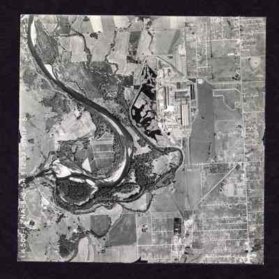 Photograph, Aerial View of Weyerhaeuser Plant, Springfield, 1959