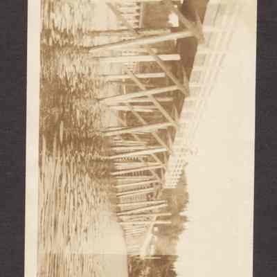 Photo of North Fork Bridge. October 1925.