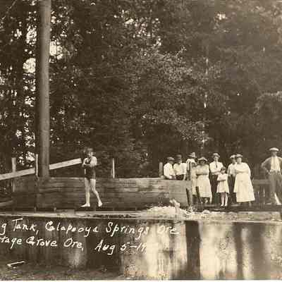 Photograph of swimming Tank Calapoya Springs, Oregon