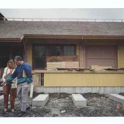 Photograph of the Springfield Depot Restoration, 1991