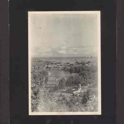 Ariel Photograph of a river, undated