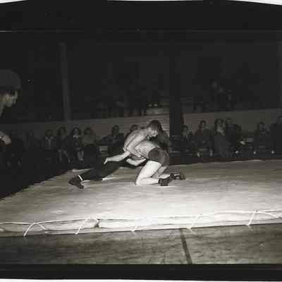 Wrestling match, Springfield Union High School, undated.