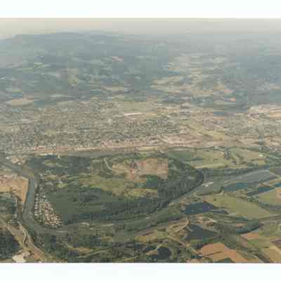 Aerial photograph of Springfield, view from South to North, circa 1980