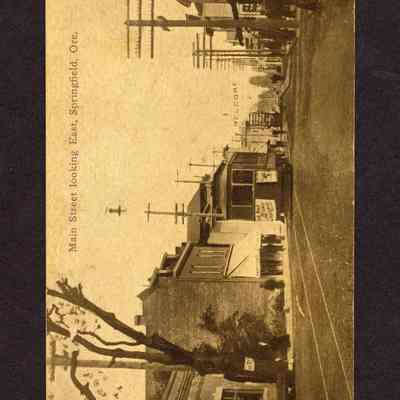 Postcard, Main St. Springfield, Date Unknown.