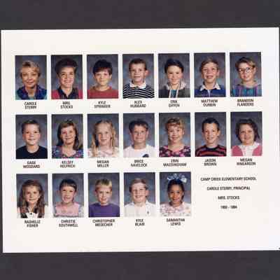 Photograph, Camp Creek Elementary, 1993-1994.