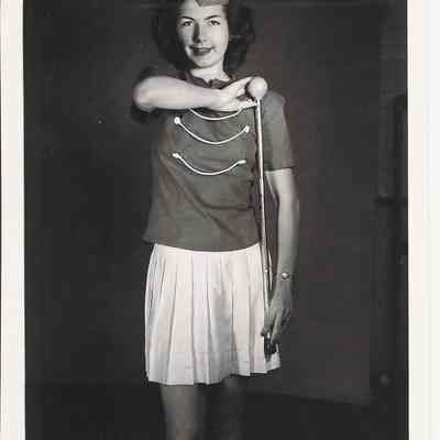 Baton Twirler Vivian Rowland, Springfield High School, 1949