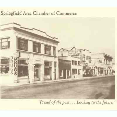 Postcard of Main Street, Springfield, 1946/1996