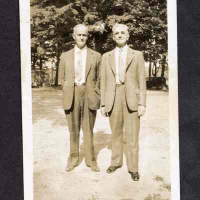 Photograph of Charles H Myers and Myron Whiting, circa 1937