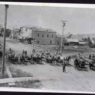 Photograph, Horse & Wagon Teams, Springfield, circa 1904.