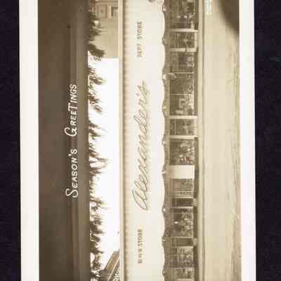 Postcard of Alexanders Department Store, Springfield, Oregon, 1950