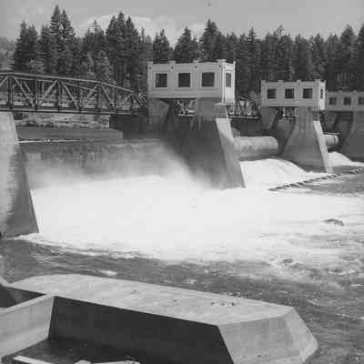Leaburg Power Dam Spillway 1946