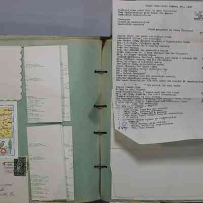 Pages 64 - 65 Expenditure list unfolded