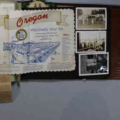 Pages 68 - 69 Oregon Exposition paper unfolded