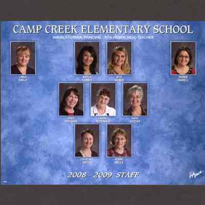 Photograph, Camp Creek Elementary, Staff, 2008-2009.