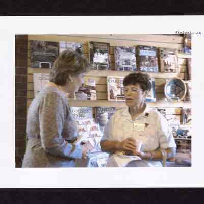 Photograph of Springfield Museum's "Working in the Woods" Exhibit, Springfield, Oregon, 2000