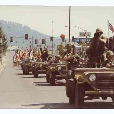 Photograph of a Summer parade, Springfield, circa 1979
