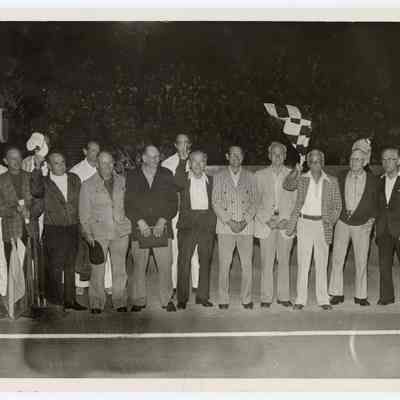 Photograph of the U.S. National Speedway Championship, Orange County Fairground, California, October 16, 1976