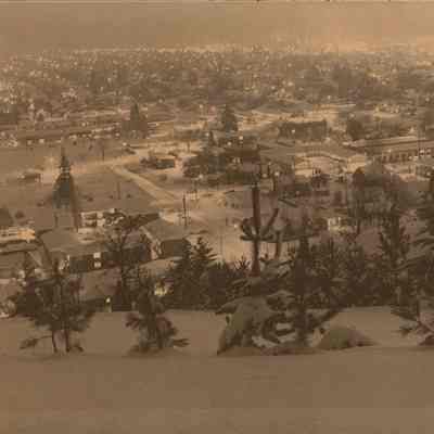 Photograph of Springfield, Oregon, in Winter, Circa 1969