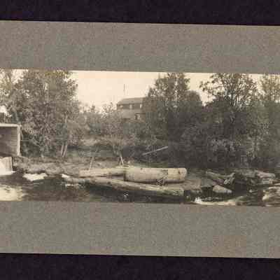 Photograph of Millrace Spillway, circa 1895