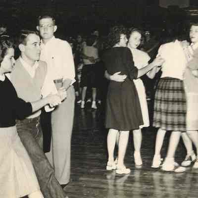 Photograph of Springfield High School dance, Springfield, Oregon, circa 1944-47