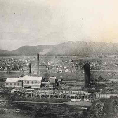 Photograph of Booth-Kelly Mill Reconstruction, Springfield, Oregon, 1911