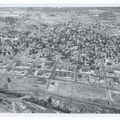 Aerial photograph of Springfield, South to North view, circa 1950