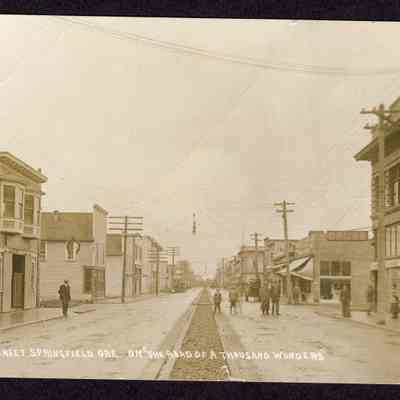 Postcard, No. 4 Main Street, Springfield, undated