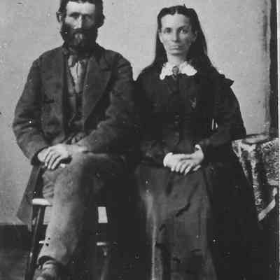 Photograph of unidentified couple, date unknown