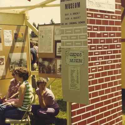 Photograph of the Broiler Festival Museum Booth, Springfield, OR, circa 1980