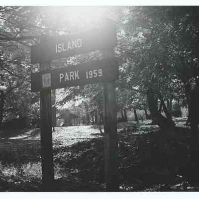 Photograph of Island Park in Springfield, undated