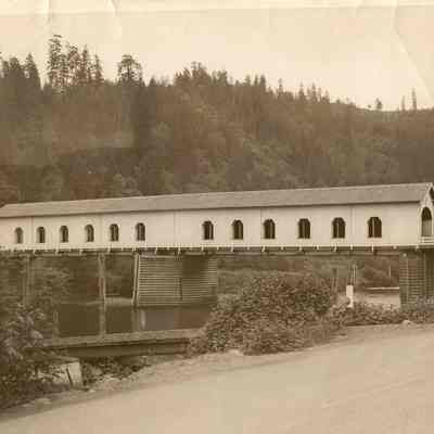 Photograph of the Mapleton Covered Bridge, Oregon