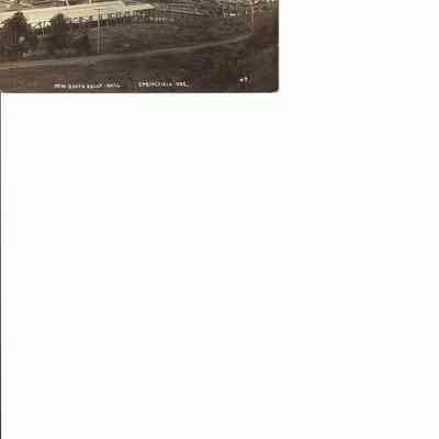 Photograph on postcard of the "New Booth-Kelly Mill," Springfield, Oregon