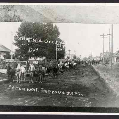 Photograph, Horse Procession, Springfield, 1911