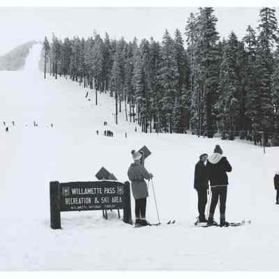 Photograph of Willamette Pass Ski area, Oregon, 1969