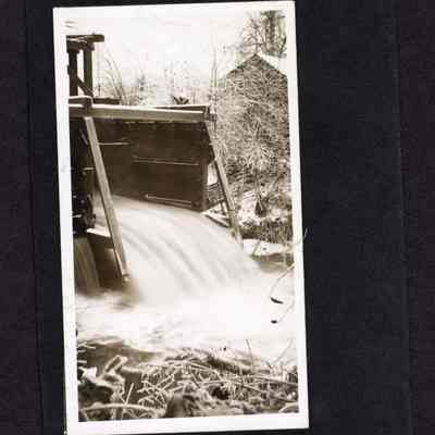 Photograph, Winter Spillway, Undated