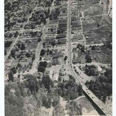 Aerial photograph of Springfield, West to East view, circa 1938-1948