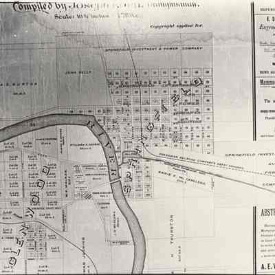 Photograph of Plat of Glenwood and Springfield Area