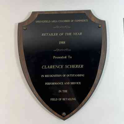 Retailer of the Year Award, Clarence Scherer, 1988