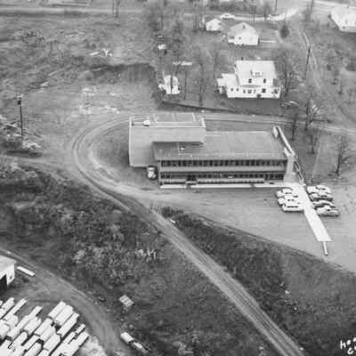 Photograph of aerial view of Booth-Kelly Mill