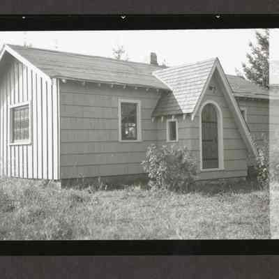 Photograph of a House, steeply gabled, date unknown