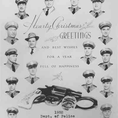 Photograph, Springfield Police Dept. Christmas Card,1952