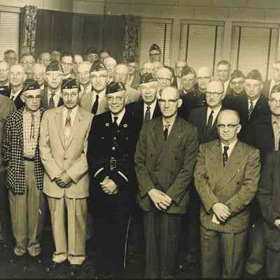 Photograph of American Legion Post 40-year members, Springfield, Oregon, 1958.