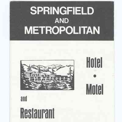 Tourist Map of Springfield, circa 1970-1980