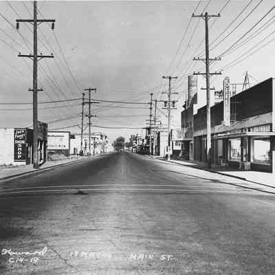 Photograph of Main Street, Springfield, Oregon, 1946