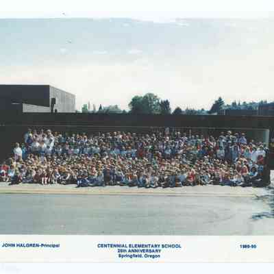 Photograph of Centennial Elementary School, 25th Anniversary, 1989-90