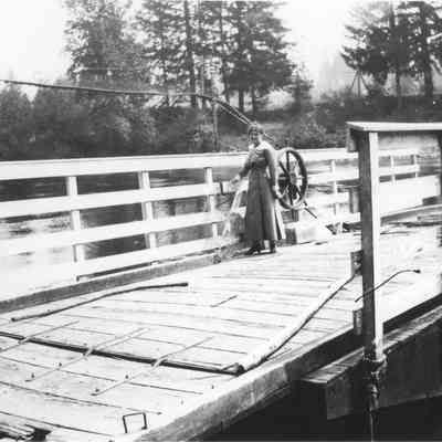Photograph of an unknown woman on ferry
