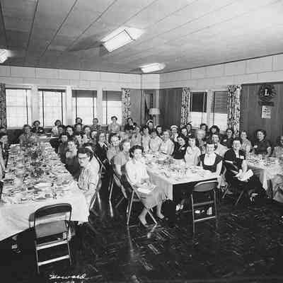 Photograph of American Legion banquet for women, date unknown