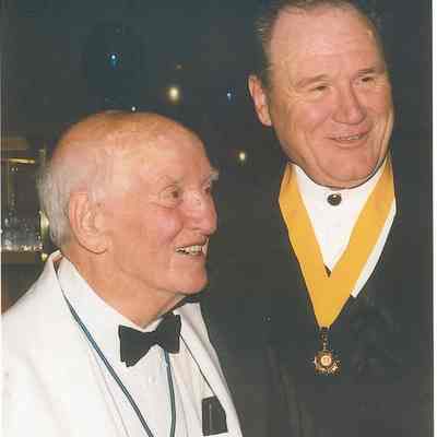 Photograph of Former Supreme Governors B.J. Rogers and Don Cotman, undated