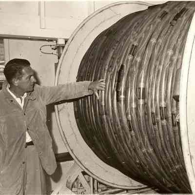 Photograph of large Power Cable, undated