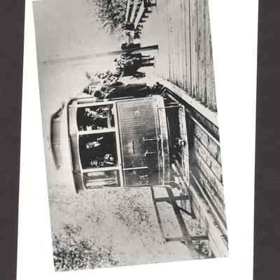 Photograph of Street Car #3 Loaded With Passengers, Springfield, OR. Date unknown.